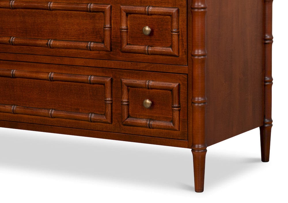 Sarreid Ltd - Cayman Commode Chest in Brown - 54261 view 11