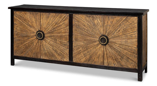 Sarreid Ltd - Centrum Four Door Sideboard - Brown - 53818 veiw 1