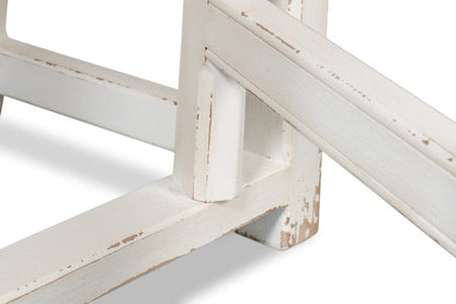 Sarreid Ltd - Charlie's Woodenhinge Dropleaf Table in White - 30884 view 12
