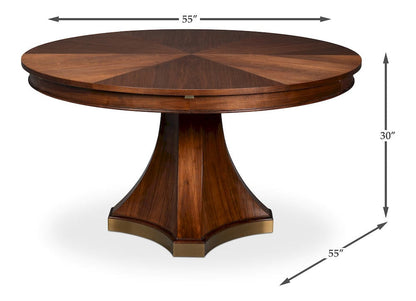 Sarreid Ltd - Chelsea Jupe Dining Table in Brown - 54305-DW view 13