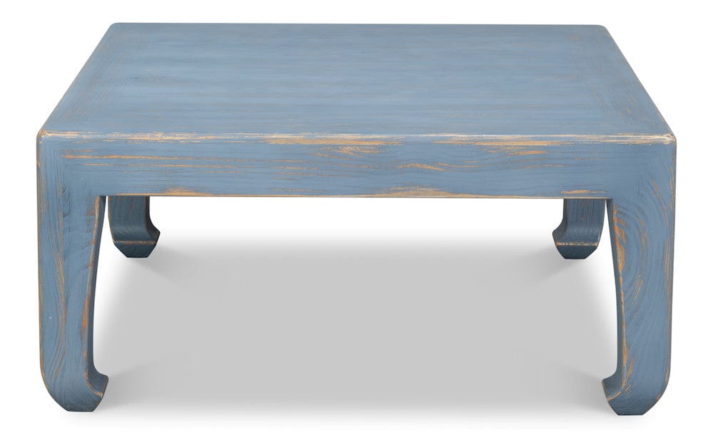 Sarreid Ltd - Classic Chinese Cocktail Table, Blue in Blue - 54316 view 2