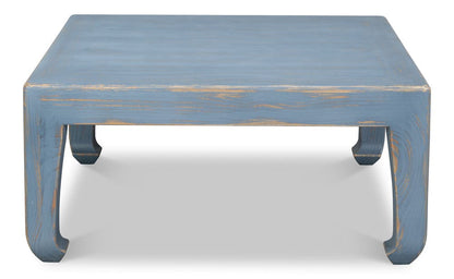 Sarreid Ltd - Classic Chinese Cocktail Table, Blue in Blue - 54316 view 2