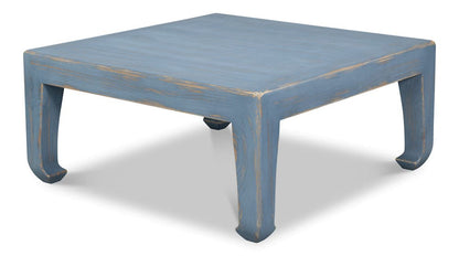 Sarreid Ltd - Classic Chinese Cocktail Table, Blue in Blue - 54316 view 3