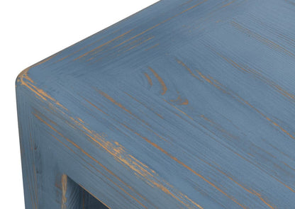 Sarreid Ltd - Classic Chinese Cocktail Table, Blue in Blue - 54316 view 5