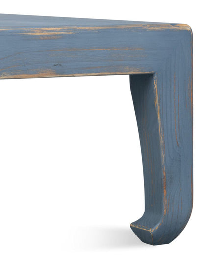 Sarreid Ltd - Classic Chinese Cocktail Table, Blue in Blue - 54316 view 8