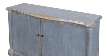 Sarreid Ltd - Columns Bowfront Sideboard, Blue in Blue - 52755 view 5