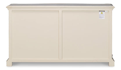 Sarreid Ltd - Columns Bowfront Sideboard, Blue in Blue - 52755 view 10