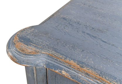 Sarreid Ltd - Columns Bowfront Sideboard, Blue in Blue - 52755 view 13