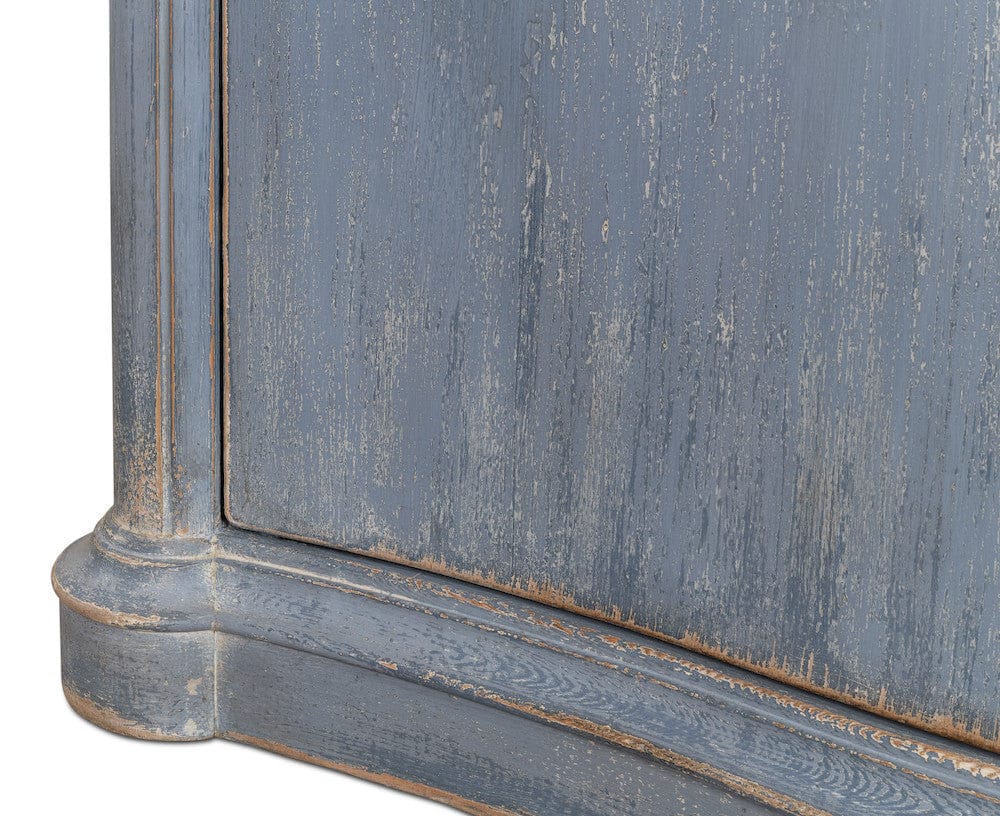 Sarreid Ltd - Columns Bowfront Sideboard, Blue in Blue - 52755 view 14