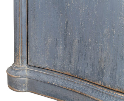 Sarreid Ltd - Columns Bowfront Sideboard, Blue in Blue - 52755 view 14