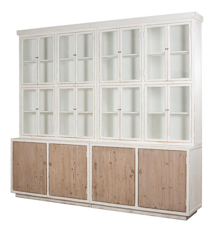 Sarreid Ltd - Connor Bookcase - White - 53451 veiw 1
