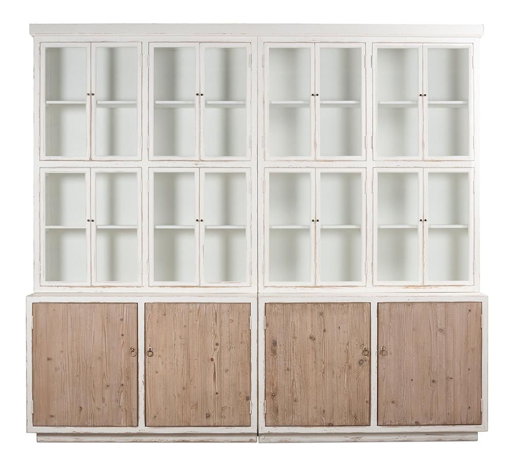 Sarreid Ltd - Connor Bookcase - White - 53451 veiw 2