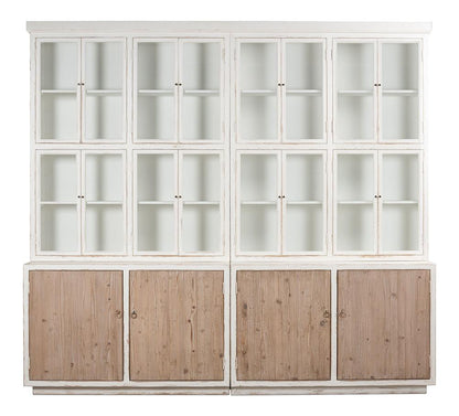 Sarreid Ltd - Connor Bookcase - White - 53451 veiw 2