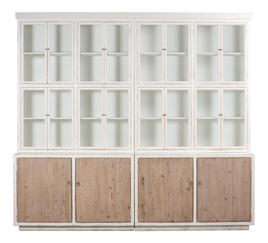 Sarreid Ltd - Connor Bookcase - White - 53451 veiw 2