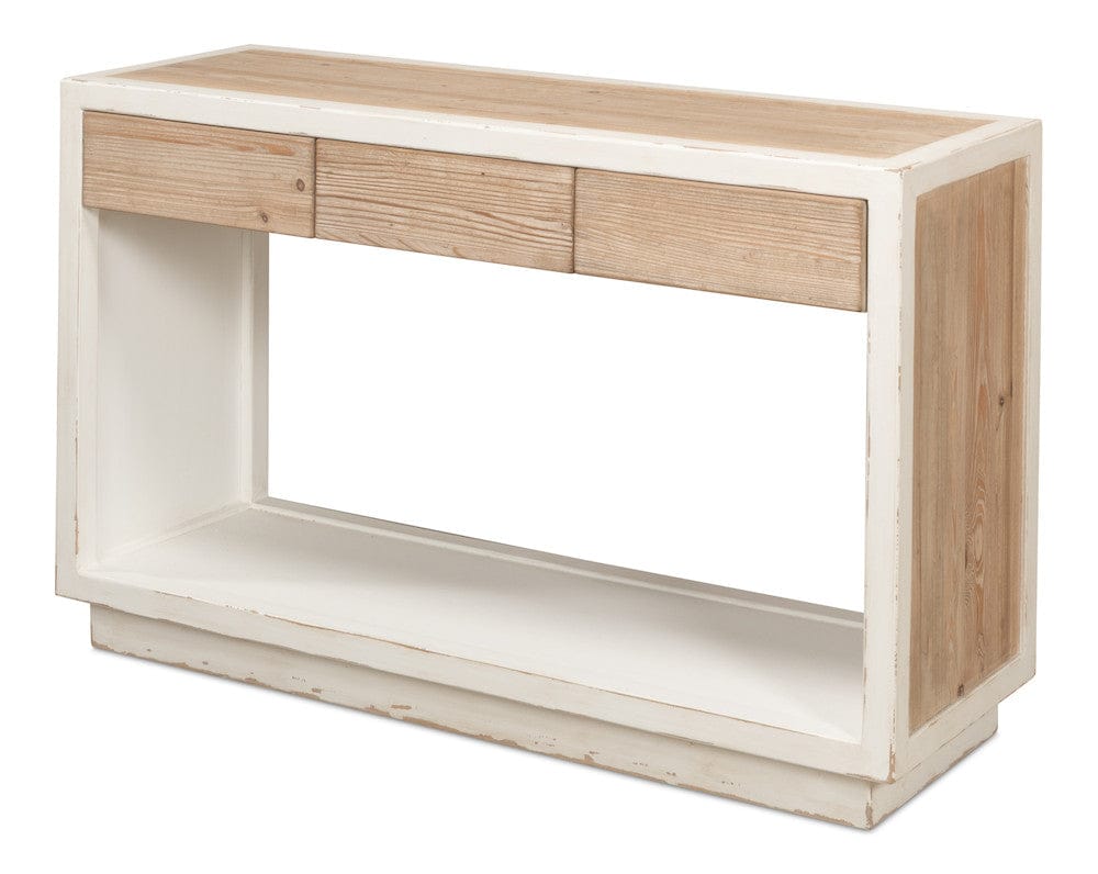 Sarreid Ltd - Connor Center Drawer Console in White - 53456 view 1