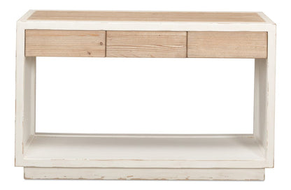 Sarreid Ltd - Connor Center Drawer Console in White - 53456 view 2