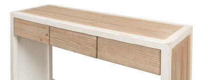 Sarreid Ltd - Connor Center Drawer Console in White - 53456 view 4