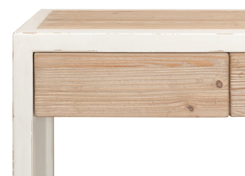 Sarreid Ltd - Connor Center Drawer Console in White - 53456 view 6