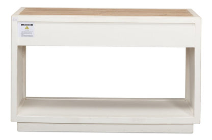 Sarreid Ltd - Connor Center Drawer Console in White - 53456 view 7