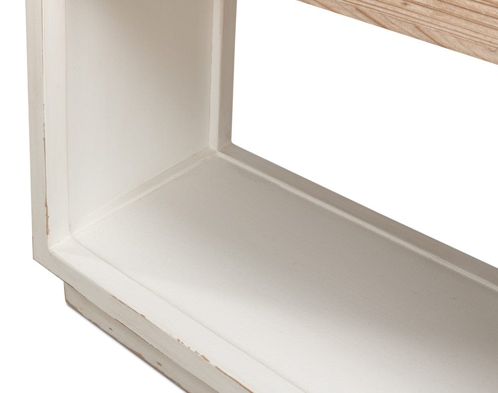 Sarreid Ltd - Connor Center Drawer Console in White - 53456 view 10