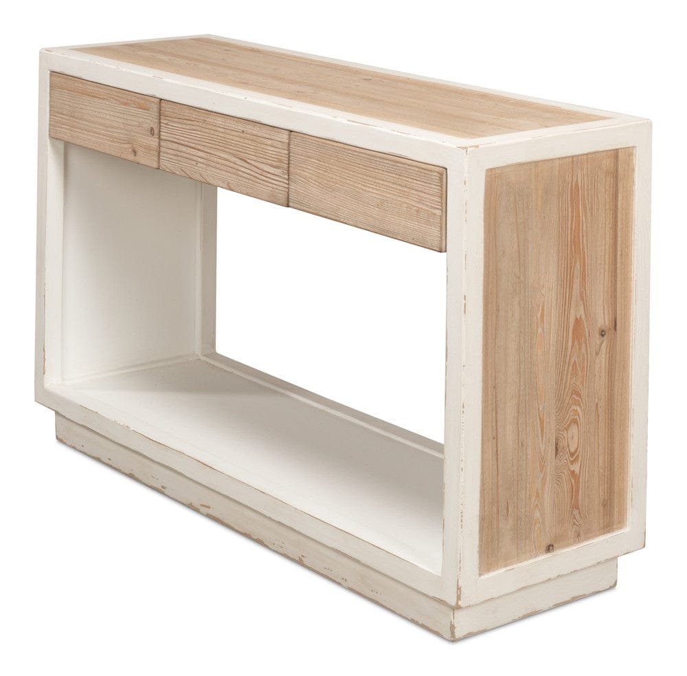 Sarreid Ltd - Connor Center Drawer Console in White - 53456 view 11