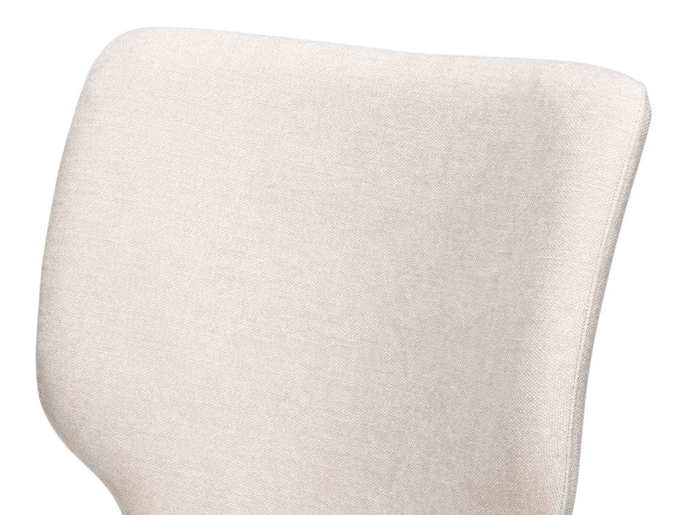 Sarreid Ltd - Contour Sidechair, Cortina White in Tan - 53983-08T view 9
