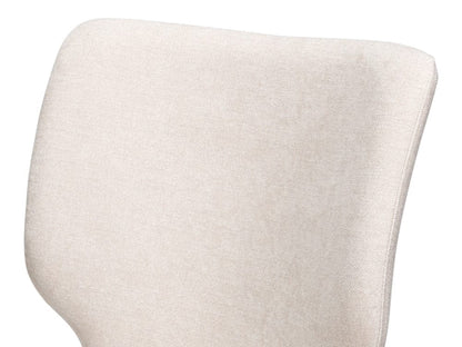 Sarreid Ltd - Contour Sidechair, Cortina White in Tan - 53983-08T view 9
