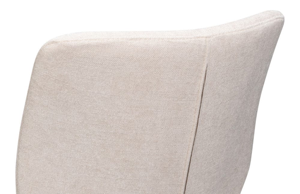 Sarreid Ltd - Contour Sidechair, Cortina White in Tan - 53983-08T view 12