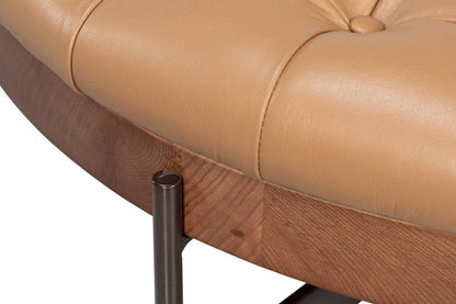 Sarreid Ltd - Corbet Cocktail Ottoman, Caramel Brown in Brown - 54245-CB view 6