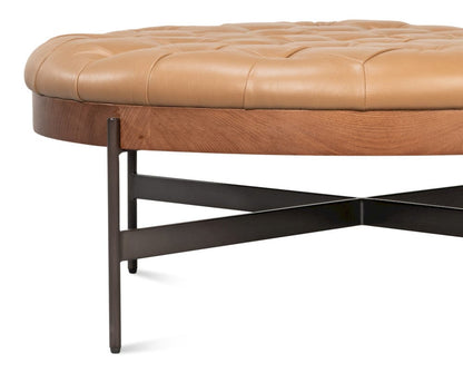 Sarreid Ltd - Corbet Cocktail Ottoman, Caramel Brown in Brown - 54245-CB view 10