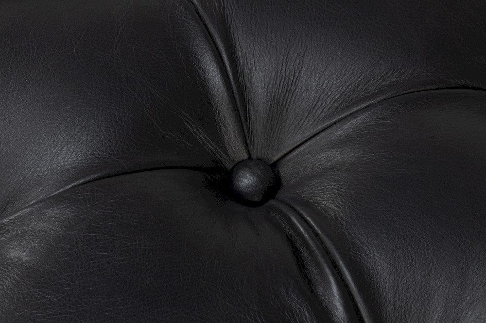 Sarreid Ltd - Corbet Cocktail Ottoman Onyx Black Lthr in Black - 54245-OB view 11