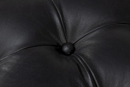 Sarreid Ltd - Corbet Cocktail Ottoman Onyx Black Lthr in Black - 54245-OB view 11