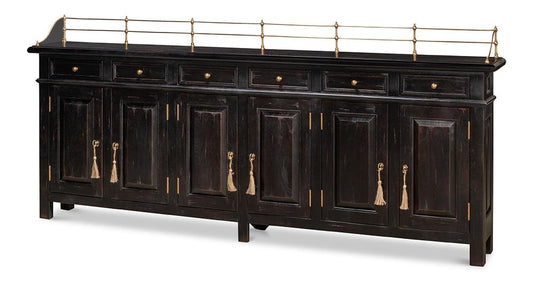 Sarreid Ltd - Covent Gardens Sideboard, Ebony - 53020 veiw 1