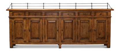 Sarreid Ltd - Covent Gardens Sideboard, Fruitwood - 53021 view 2