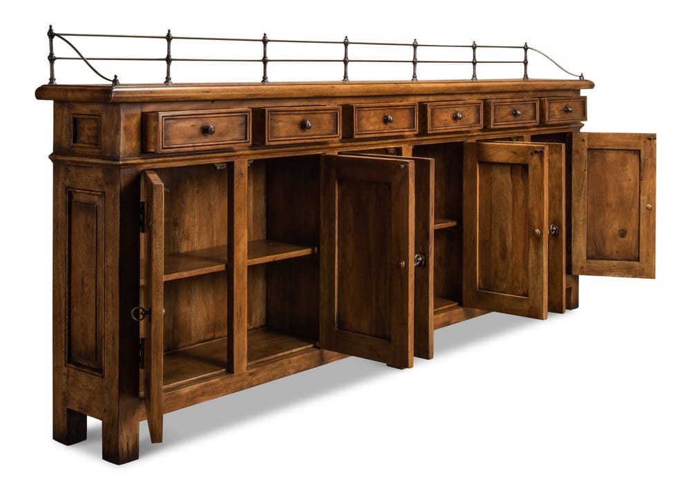 Sarreid Ltd - Covent Gardens Sideboard, Fruitwood - 53021 view 4