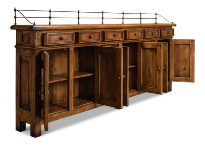 Sarreid Ltd - Covent Gardens Sideboard, Fruitwood - 53021 view 4