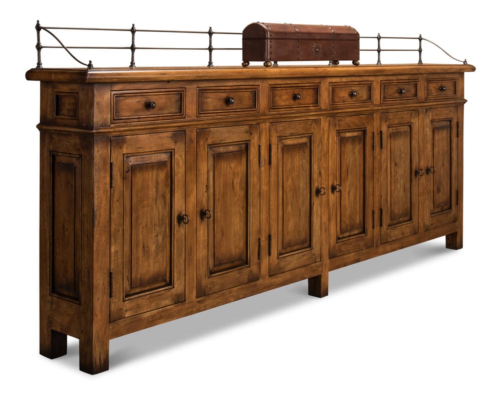 Sarreid Ltd - Covent Gardens Sideboard, Fruitwood - 53021 view 7