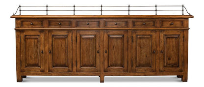 Sarreid Ltd - Covent Gardens Sideboard, Fruitwood - 53021 veiw 2
