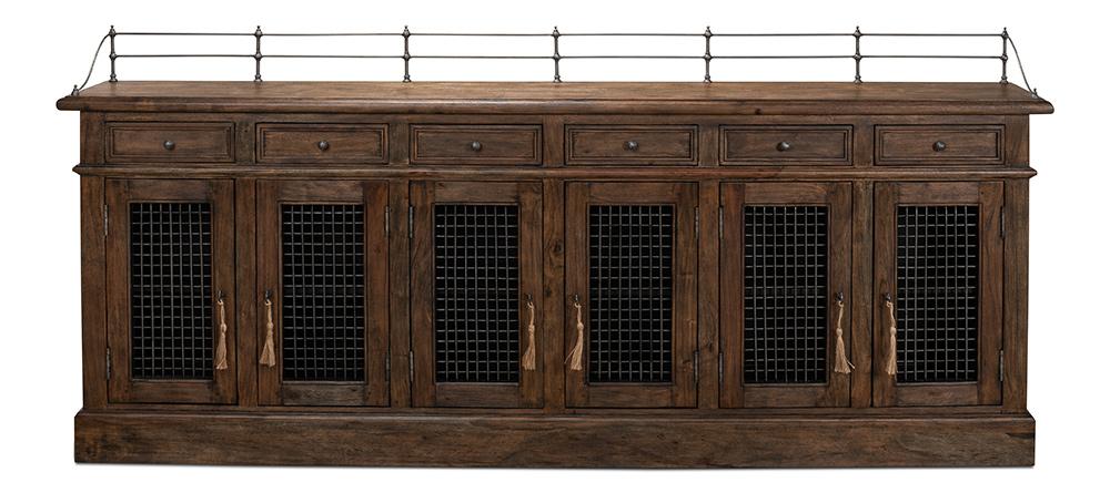 Sarreid Ltd - Covent Gardens Sideboard, Old Stain - Brown - 30467 veiw 2