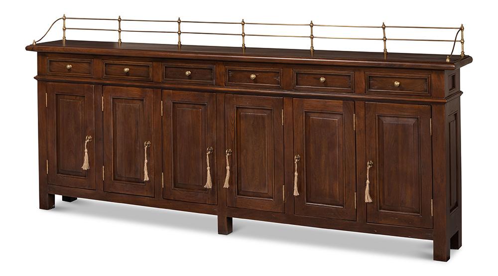 Sarreid Ltd - Covent Gardens Sideboard, Walnut - 25295-3 veiw 1