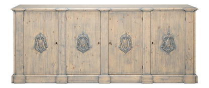 Sarreid Ltd - Crested Wall Cabinet,Carmine Legno Tran in Beige - R110-82TR view 2