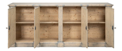 Sarreid Ltd - Crested Wall Cabinet,Carmine Legno Tran in Beige - R110-82TR view 3