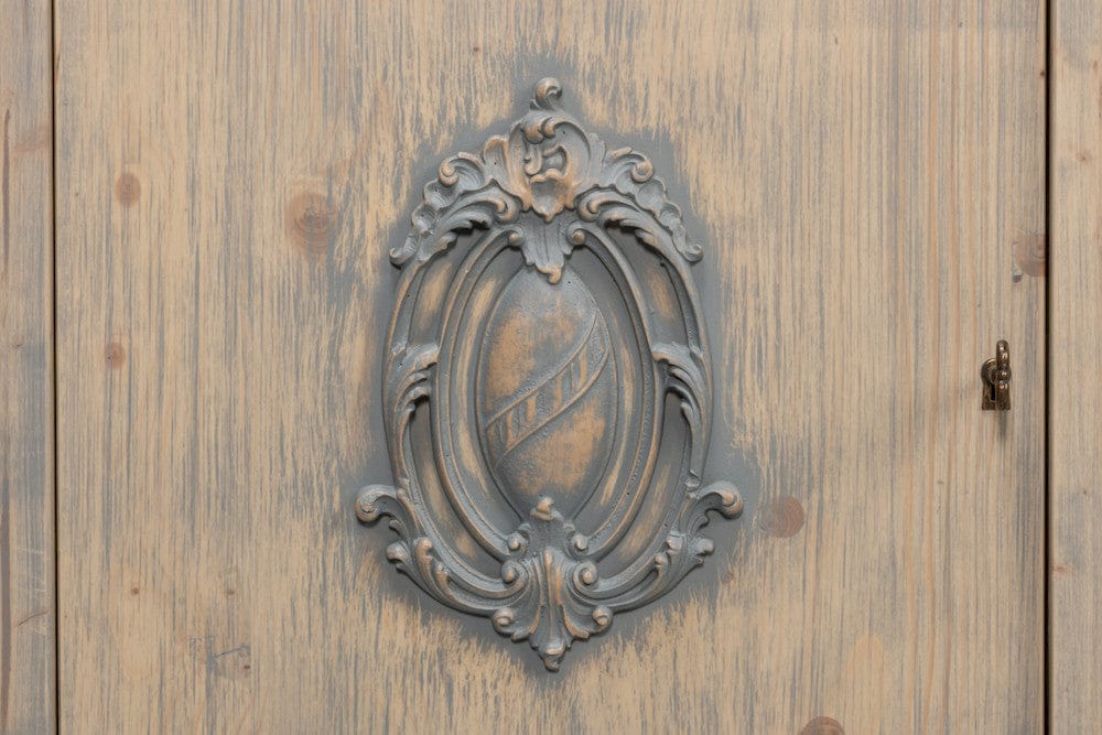 Sarreid Ltd - Crested Wall Cabinet,Carmine Legno Tran in Beige - R110-82TR view 6