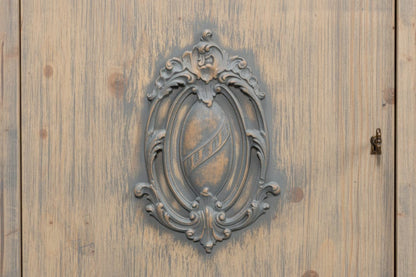 Sarreid Ltd - Crested Wall Cabinet,Carmine Legno Tran in Beige - R110-82TR view 6
