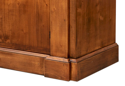 Sarreid Ltd - Crested Wall Cabinet,Noce Anticato in Brown - R110-NA view 10