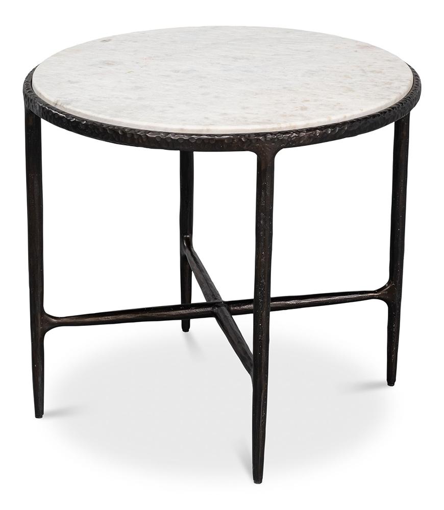 Sarreid Ltd - Dakor Round Side Table - Black - 53963 veiw 1