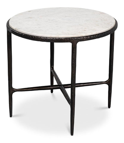 Sarreid Ltd - Dakor Round Side Table - Black - 53963 veiw 1