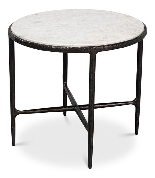 Sarreid Ltd - Dakor Round Side Table - Black - 53963 veiw 1