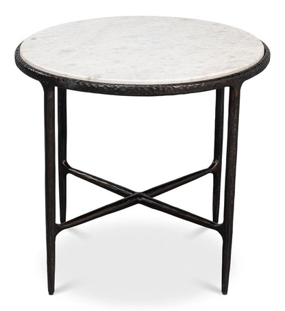 Sarreid Ltd - Dakor Round Side Table - Black - 53963 veiw 2