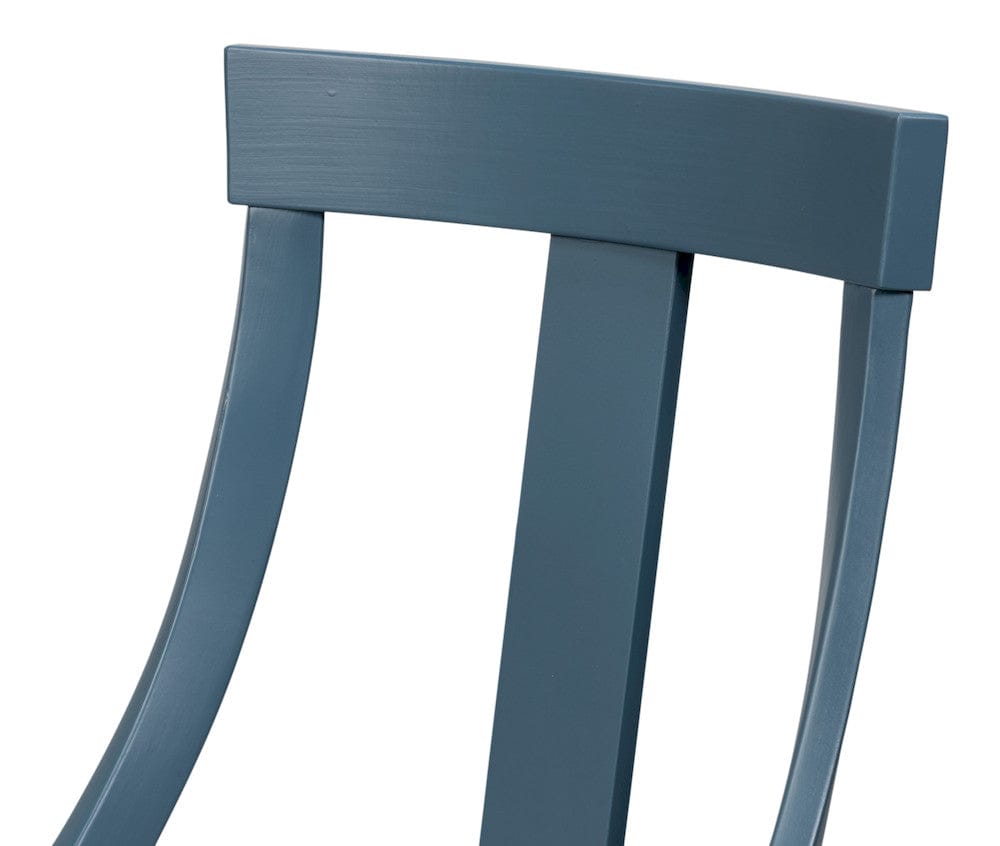 Sarreid Ltd - Deco Side Chair,S Blue, White in Blue - U003-BSW view 9